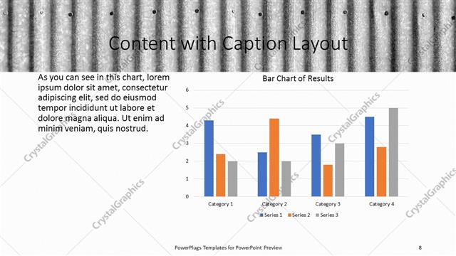 Content with Caption presentation slide layout