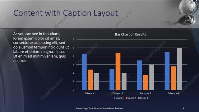 Content with Caption presentation slide layout