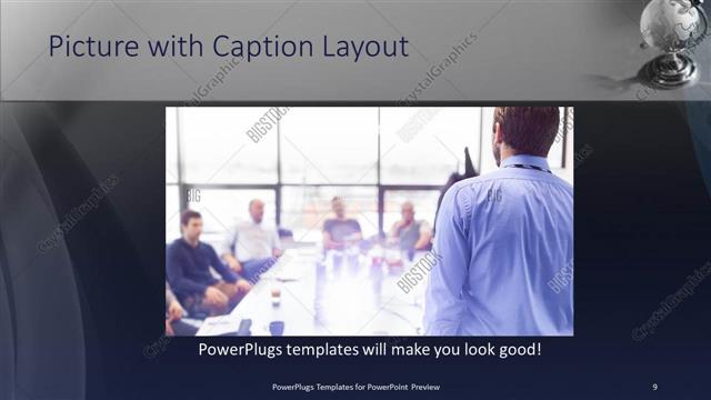 Picture with Caption presentation slide layout