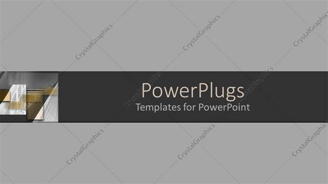 Presentation with urban - A plain ash colored background with a middle strip