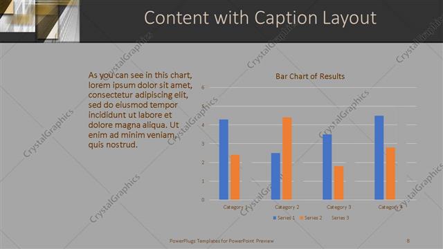 Content with Caption presentation slide layout
