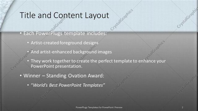 Title and Content presentation slide layout