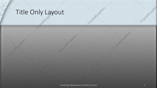 Title Only presentation slide layout