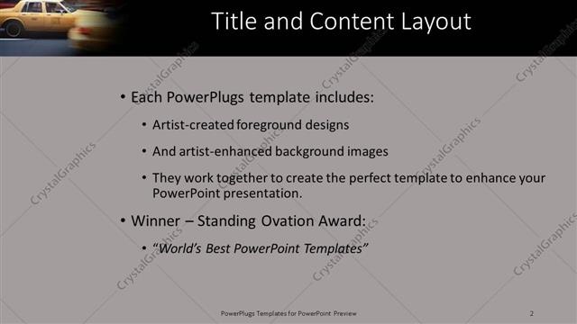Title and Content presentation slide layout