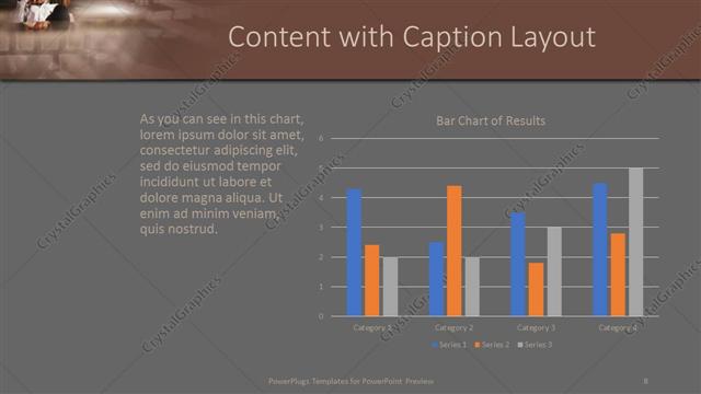 Content with Caption presentation slide layout