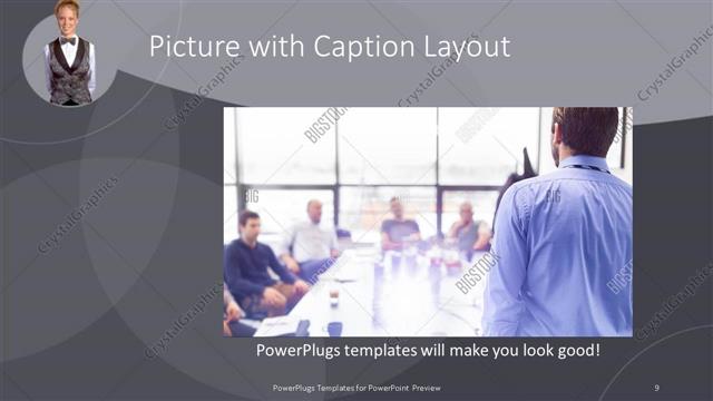Picture with Caption presentation slide layout