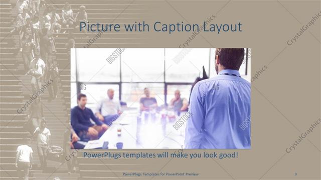 Picture with Caption presentation slide layout