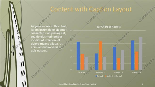 Content with Caption presentation slide layout