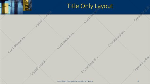 Title Only presentation slide layout