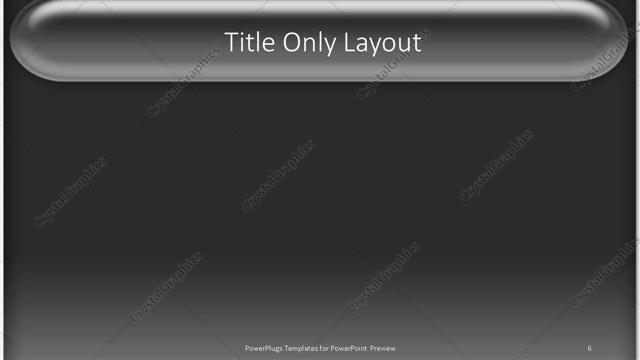 Title Only presentation slide layout