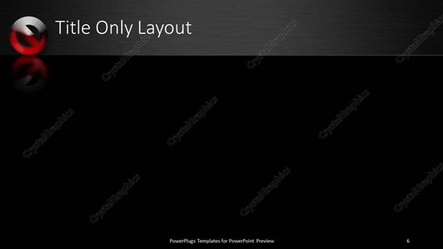 Title Only presentation slide layout