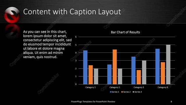 Content with Caption presentation slide layout