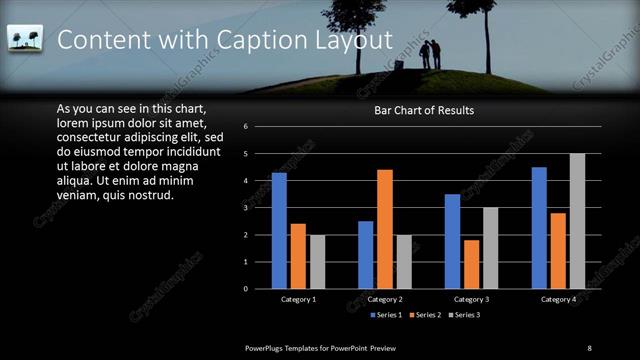 Content with Caption presentation slide layout