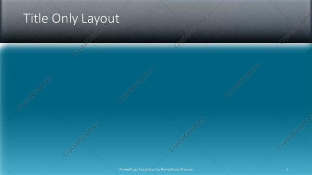 Title Only presentation slide layout