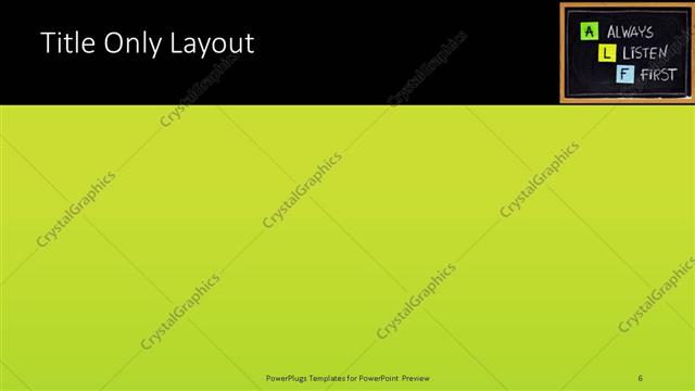 Title Only presentation slide layout