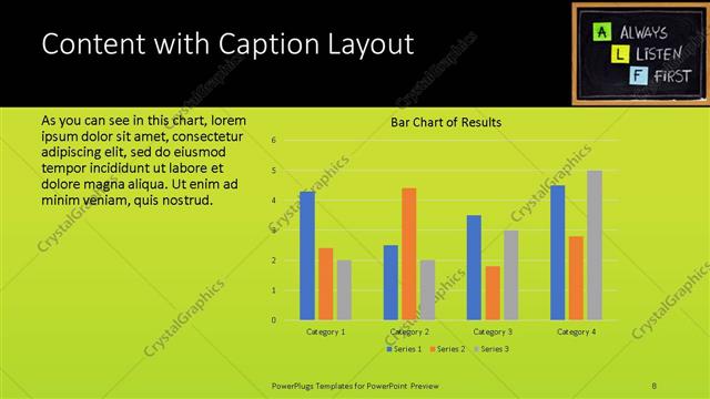 Content with Caption presentation slide layout