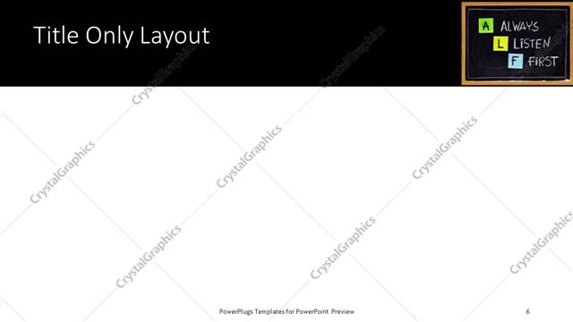 Title Only presentation slide layout