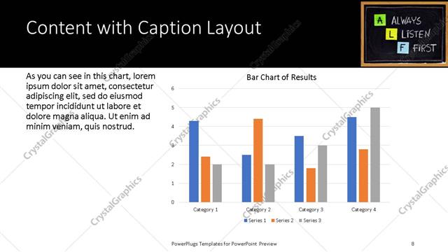 Content with Caption presentation slide layout