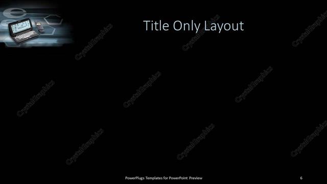 Title Only presentation slide layout