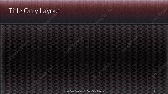 Title Only presentation slide layout