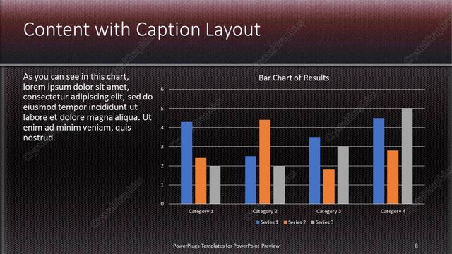 Content with Caption presentation slide layout