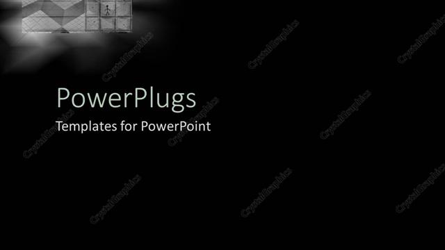  Presentation with tile - A plain black and white surface tile with some images