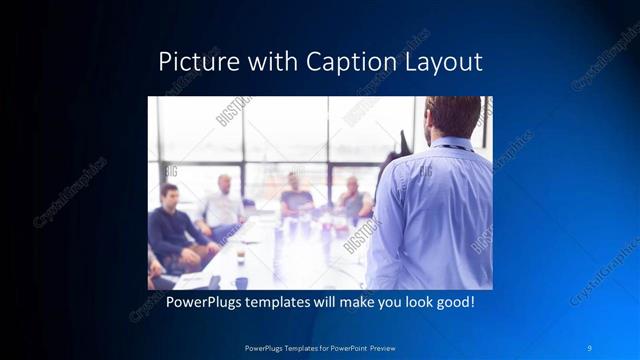 Picture with Caption presentation slide layout