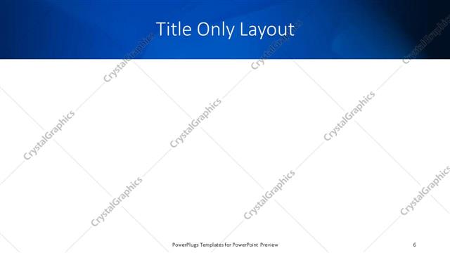 Title Only presentation slide layout