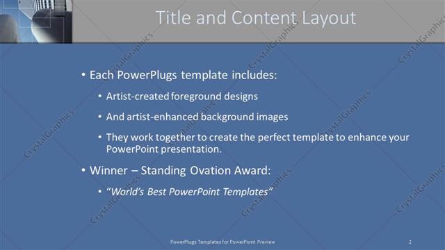Title and Content presentation slide layout