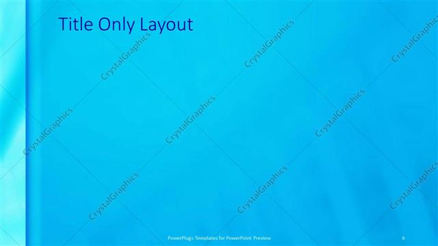 Title Only presentation slide layout