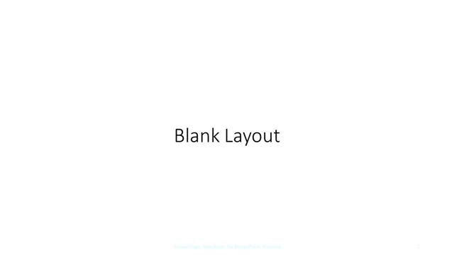 Blank presentation slide layout