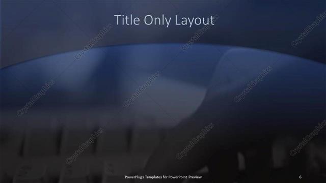Title Only presentation slide layout
