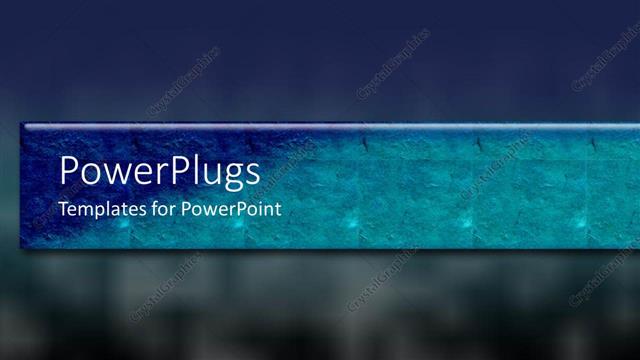  Presentation with blue plain - A plain blue background with an ice blue strip