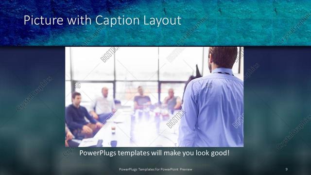 Picture with Caption presentation slide layout