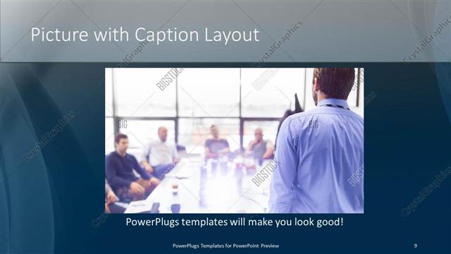 Picture with Caption presentation slide layout
