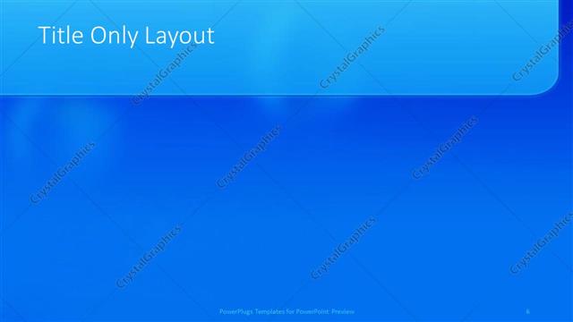 Title Only presentation slide layout