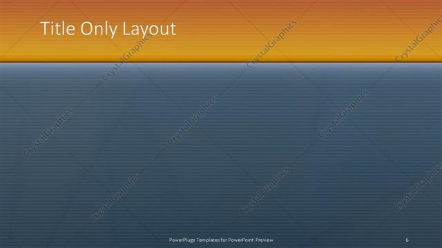 Title Only presentation slide layout