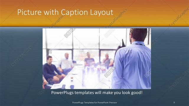 Picture with Caption presentation slide layout