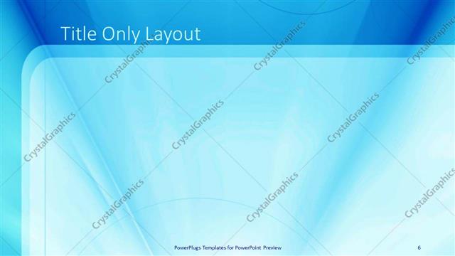 Title Only presentation slide layout