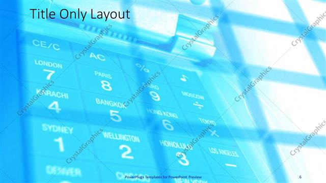 Title Only presentation slide layout