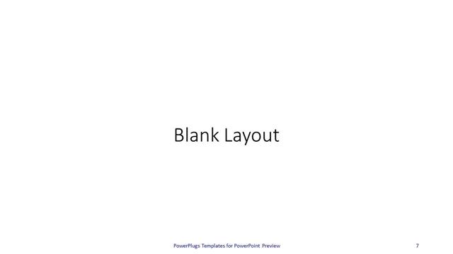 Blank presentation slide layout