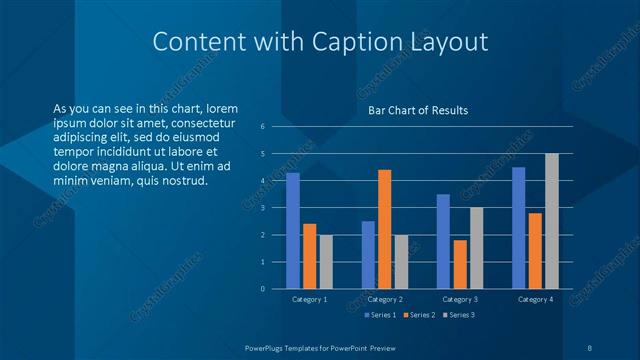 Content with Caption presentation slide layout