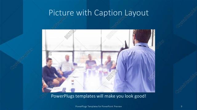 Picture with Caption presentation slide layout
