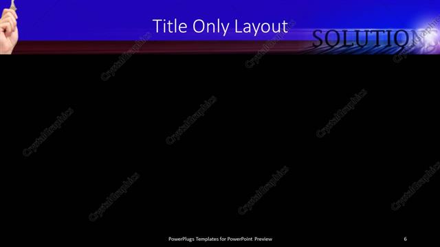 Title Only presentation slide layout