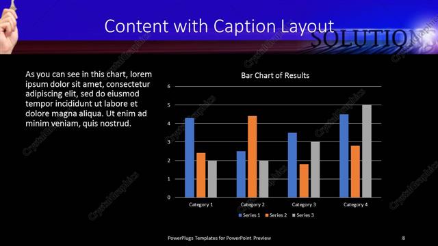 Content with Caption presentation slide layout