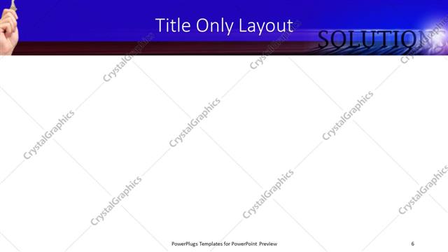 Title Only presentation slide layout