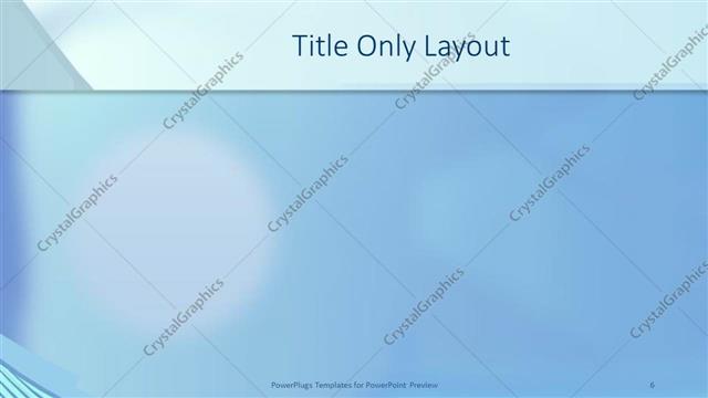 Title Only presentation slide layout