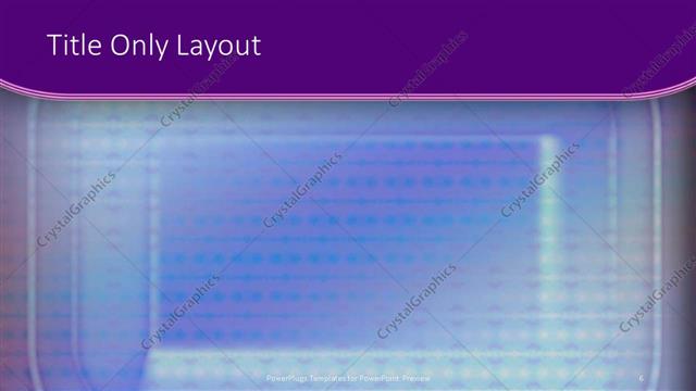 Title Only presentation slide layout