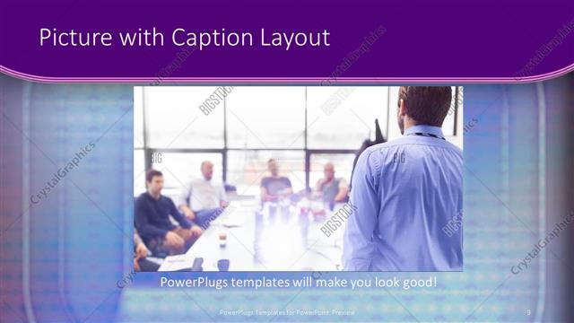 Picture with Caption presentation slide layout
