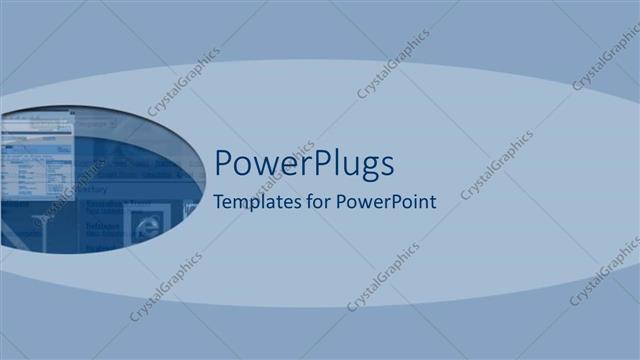  Presentation with plain blue - A plain blue colored background with some shapes on it